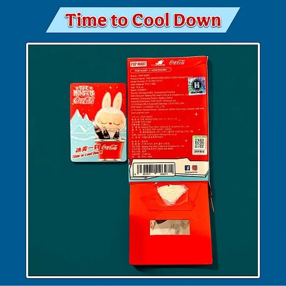 Pop Mart The Monsters Coca-Cola Series Figurine Time to Cool Down - Picture 7 of 16